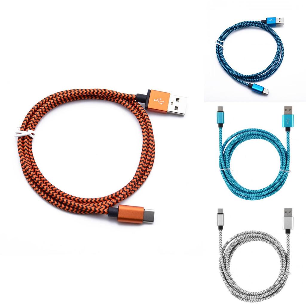 Fast Charging Data Cable With Aluminum Alloy Nylon Braided For Android Devices And Smartphones