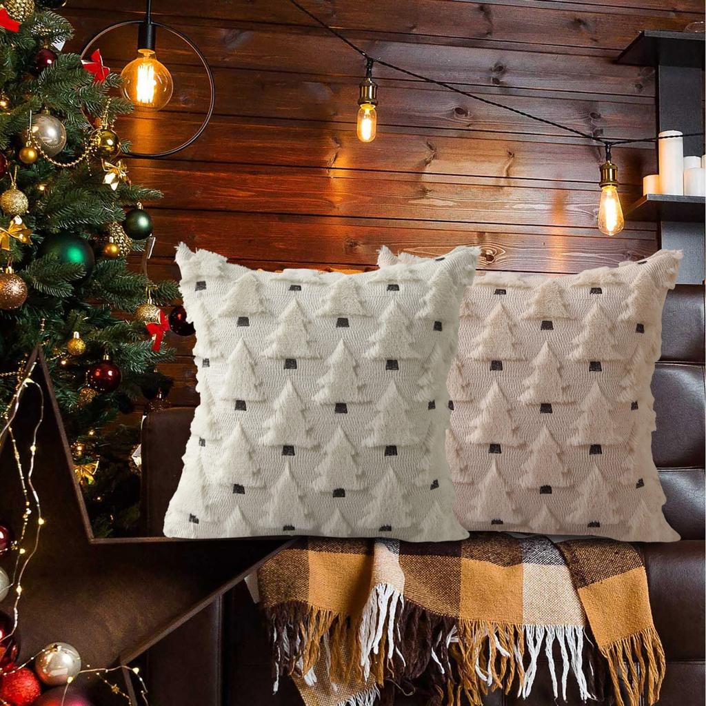 Frohe Weihnachten, Kissenbezug, Winterurlaub, Kissenbezug Sofadekoration, Weihnachtsbaum