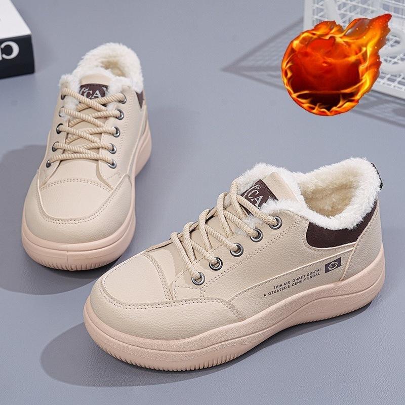 Women's New Warm-weather Shoes, Versatile for All Occasions, Sporty and Casual, Thick Cotton-soled Sneakers