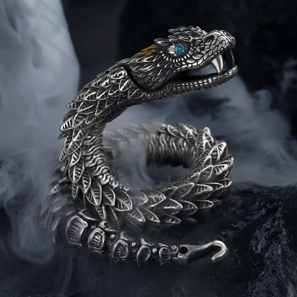 Men's Bracelet High-end Design Personality Snake Hip-hop Domineering