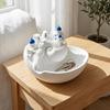 Hot Sale Conch Shell Shape Catchall Bowl Shelf Display Spiral Divider Shell Key Bowl Desktop Decor Organizer Tray