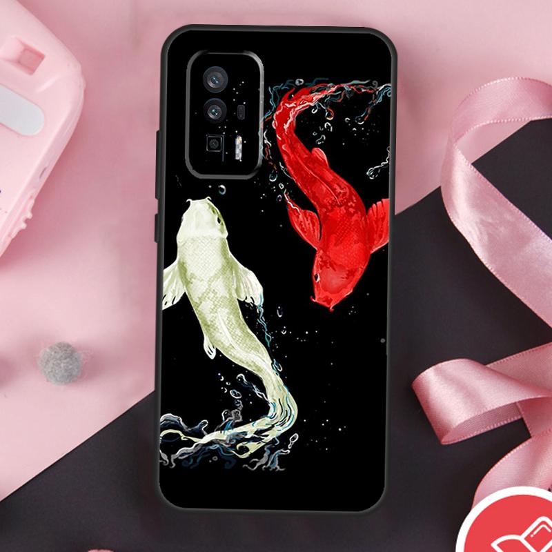 Ying Yang Koi Fish Case For POCO X3 X5 X6 F6 Pro M6 M5s F3 F5 Xiaomi 11T 12T 13T Pro 14 Ultra 12 13 Lite Cover