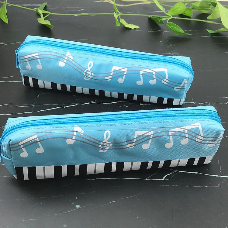 Musical Note Piano Pencil Case for Kids - Student Stationery Gift Bag