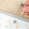 Ein 6-Ring-Ordner mit Druckknopf 6-Ring-Ordner Klare Weiche Notizbuchhülle Budgetplaner-Ordner für Schule Büro Besprechung