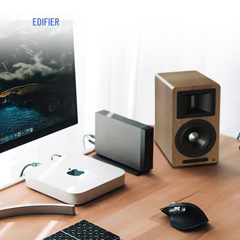Edifier AIRPULSE A80 Hi-Fi Active Bluetooth Bookshelf Speakers CN Plug (adapter Included)