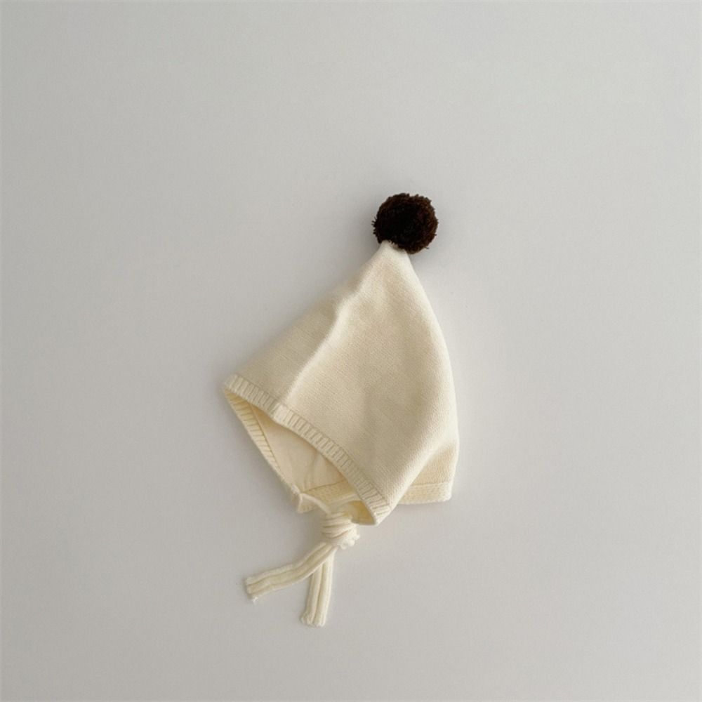 Knit Ear Protection Caps Thickned Toddler Bonnet Cap Fashion Pom Baby Hat