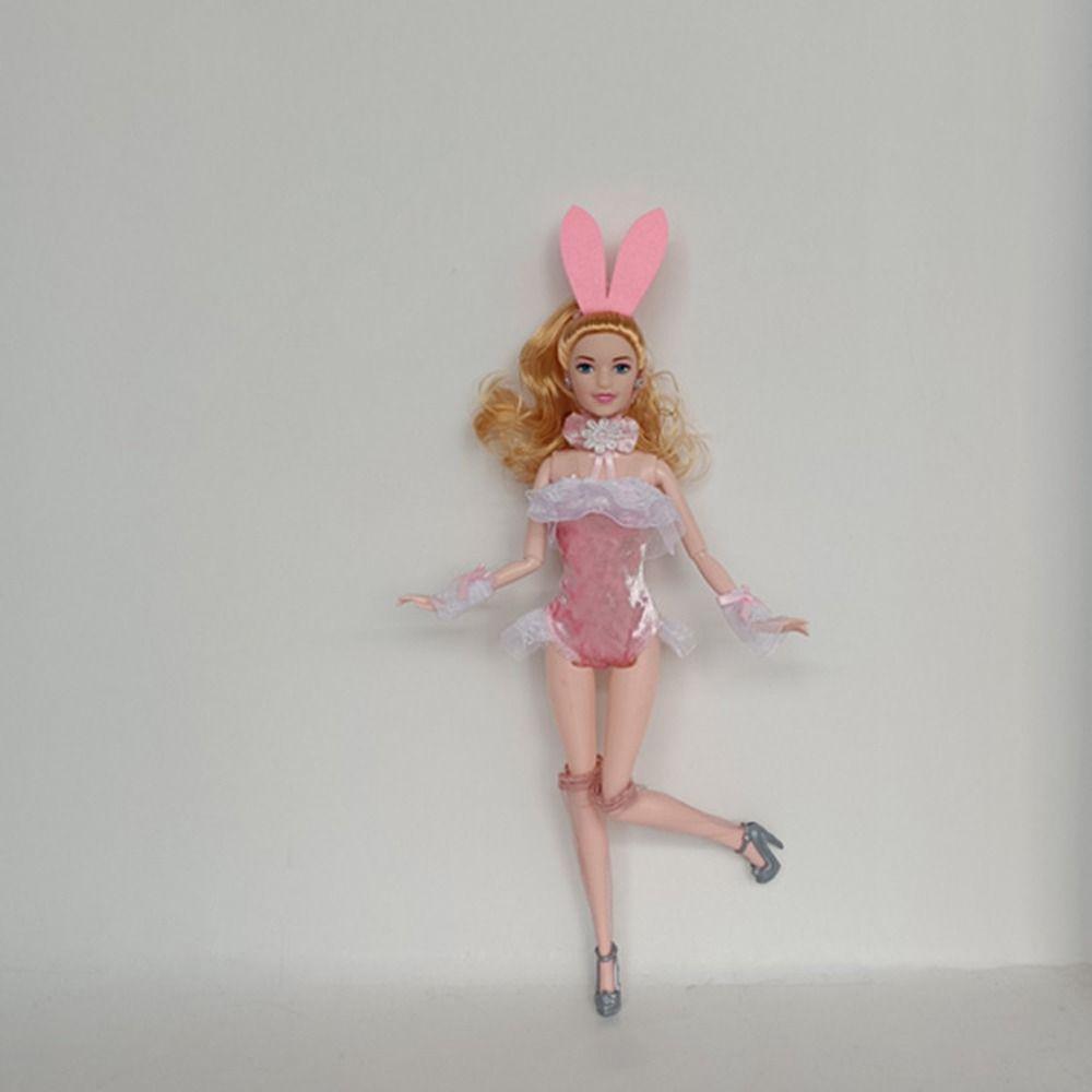 

Lace Doll Short Sleeve Shorts Bunny Dress Interesting Kids Toys dark blue-B