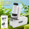 with LED Light Portable Handheld Microscope Toy Mini Microscope for Kids  Student Science Lab