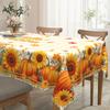 Hello Autumn! Sunflower Pumpkin Tablecloth To Create A Warm Autumn Table Tablecloth Rectangular And Round