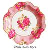 Chinese Style Blue and White Porcelain Paper Plates Cups Party Baby Shower Wedding Birthday Children Disposable Tableware Dish
