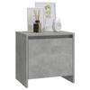 Table de chevet - Maison Exclusive - Gris béton - Bois d'ingénierie - 45 x 34 x 44,5 cm