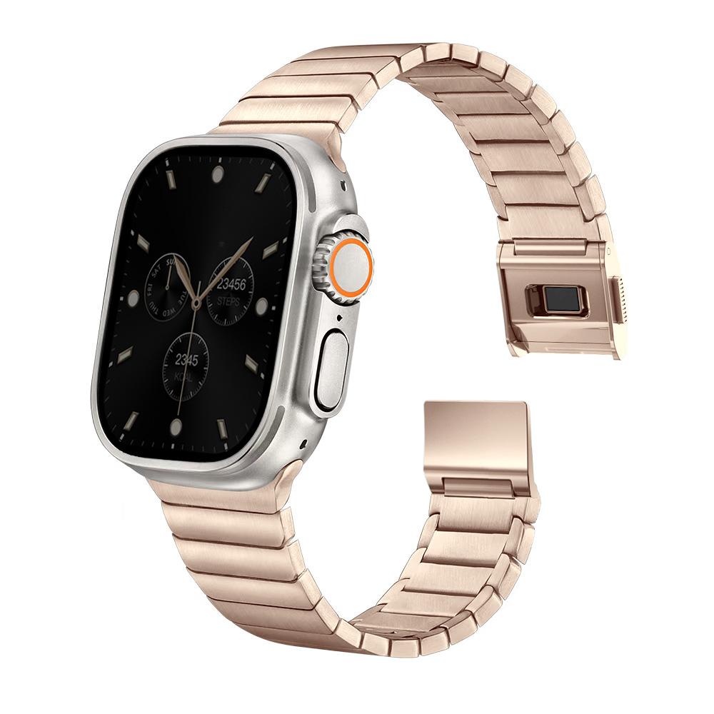 For Iwatch Ultra 3/2 49mm 44 42 45 46mm Magnetic Titanium/Stainless Steel Strap For Apple Watch Series 11 10 9 8 7 6 5 4 SE3