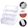 New Plastic Card Box Display Stand Storage Card Storage Box Transparent Sticky Note Holder Desktop Organization