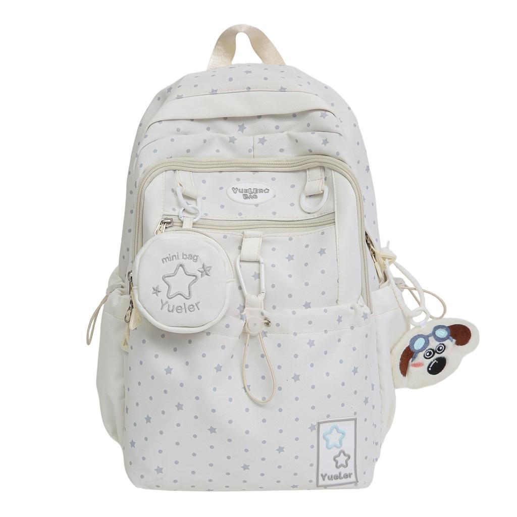 Schoolbag1011 spring new product high value small fresh little star polka dot primary and secondary school student casual backpack