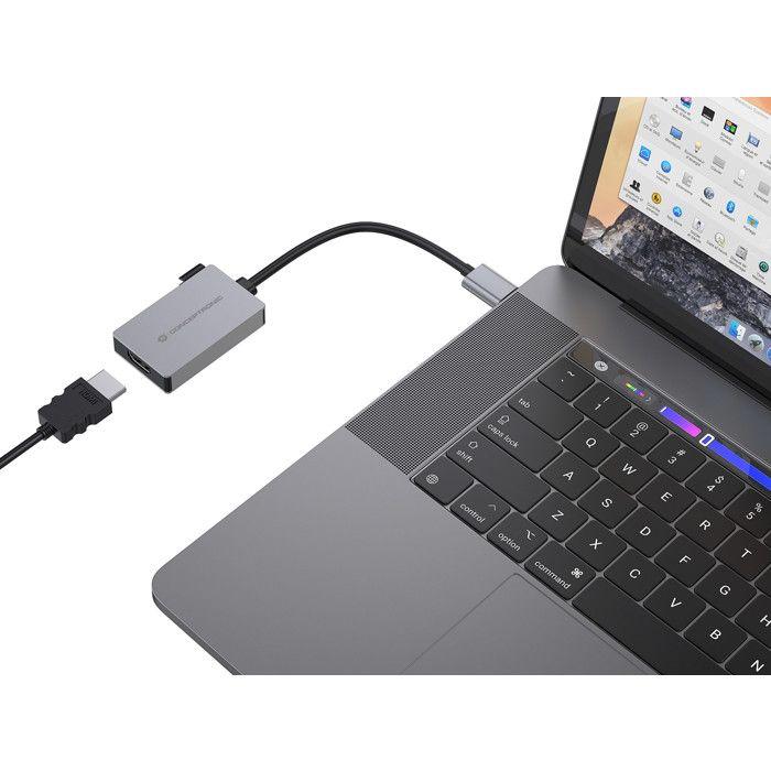 Conceptronic ABBY22G Adattatore USB 3.2 a HDMI 1.4 1920x1080 60Hz Grigio Alluminio