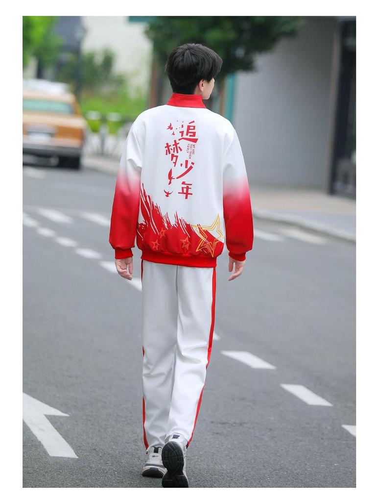 Patriotic School Choir Performance Uniform Set (3-piece) for Middle/High School Students