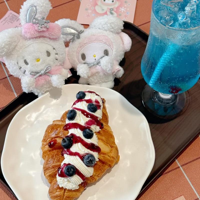 First Snow Winter Collection Kuromi Kitty Melody Anime Plush Doll Pendant Snow Bunny Cinnamoroll Stuffed Animals Charm