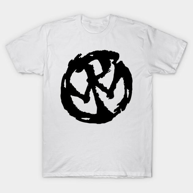 

Men Black Print T-shirt Pennywise No-Cut Transfer Paper Print Cotton Tshirt S