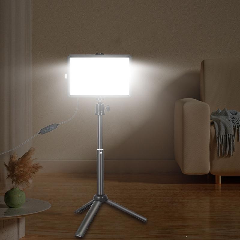LED Photo Studio Lights 2700-6000K Adjustable Brightness USB Power Optional Tripod And Color Filters For Video Recording
