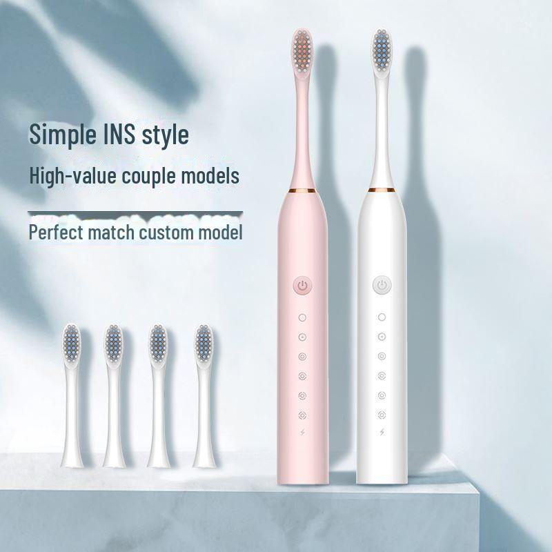 "Intelligent Ultrasonic Electric Toothbrush Set with Ultra-Soft Bristles for Adults and Students"