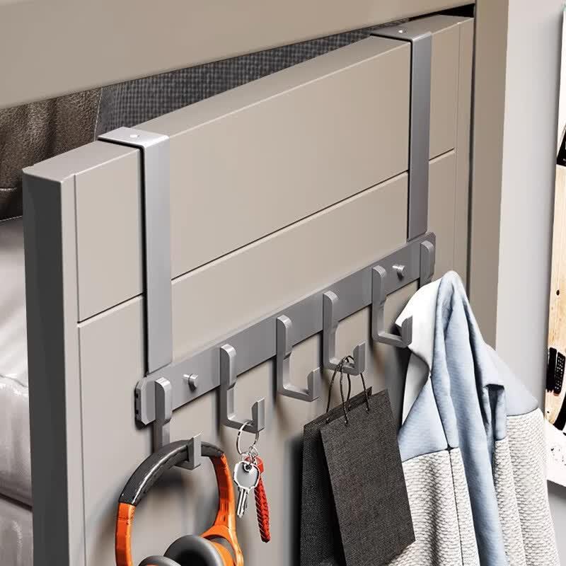 Space Aluminum Over-the-Door Hook Rack