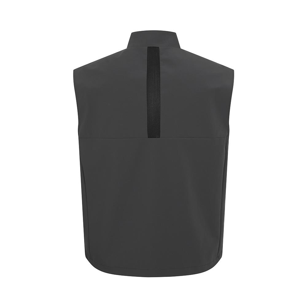 MALBON GOLF Tech Pool Zip Vest Black (Man)