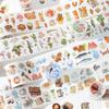 6*200cm 1roll Cute Pastry & Flower Plant Tape, Scenery-Making Stickers for DIY Journal Decoration