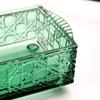 Minimalist Glass Tissue Box Organizer For Countertop Decoration And Small Item Storage Paper Towel Dispenser