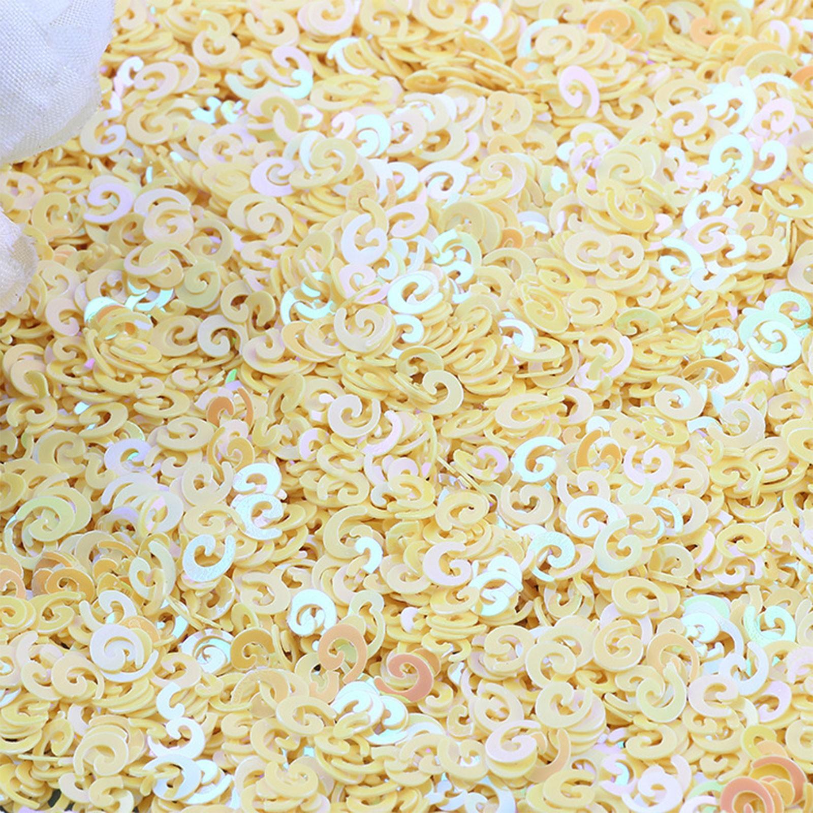 

500 г 5 мм пайетки спиральной формы пайетки разноцветные украшения DIY аксессуары пайетки стеклянные шарики наполнитель пайетки One Size жёлтый