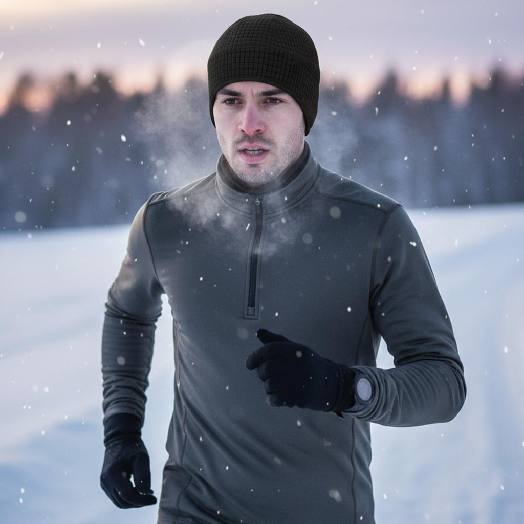 Winter Helmet Liner Skull Cap Warm Cycling Cap for Men Hiking Skiing Riding