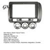 ABS Plastic Dash Adapter 9 Inch Car Radio Fascia Frame Kit for Honda Jazz Fit 2006 RHD Custom Housing Manual AC, Navigation Panel Frame, Stereo