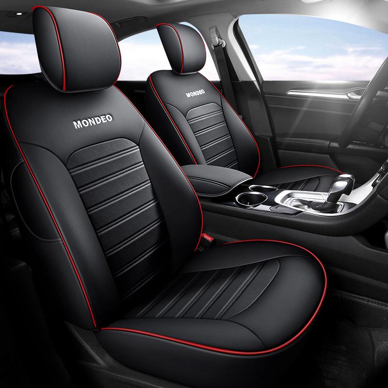 Perforated Genuine Leather Car Seat Cushion for Ford Mondeo, One Version, Five Seats