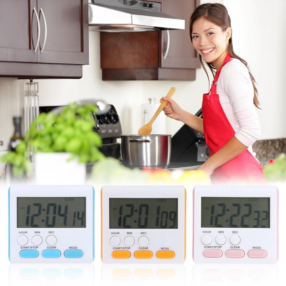 Digital Screen Kitchen Timer Magnetic Cooking Countdown Alarm Sleep Stopwatch Temporizador Clock Home Multifunctional Tools