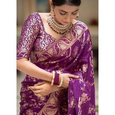 Latest New Collation Disigner Saree for Women, ,Blouse (Need To Be Stitched As Per Size And Fit)