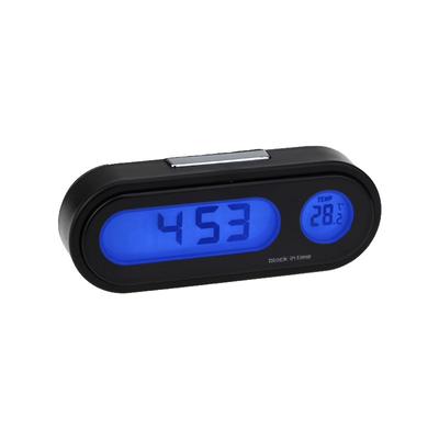 Car Mini Clock Thermometer 2-in-1 LED Luminous Digital Display Digital Clock Vehicle Dashboard Clock for Car Truck Car