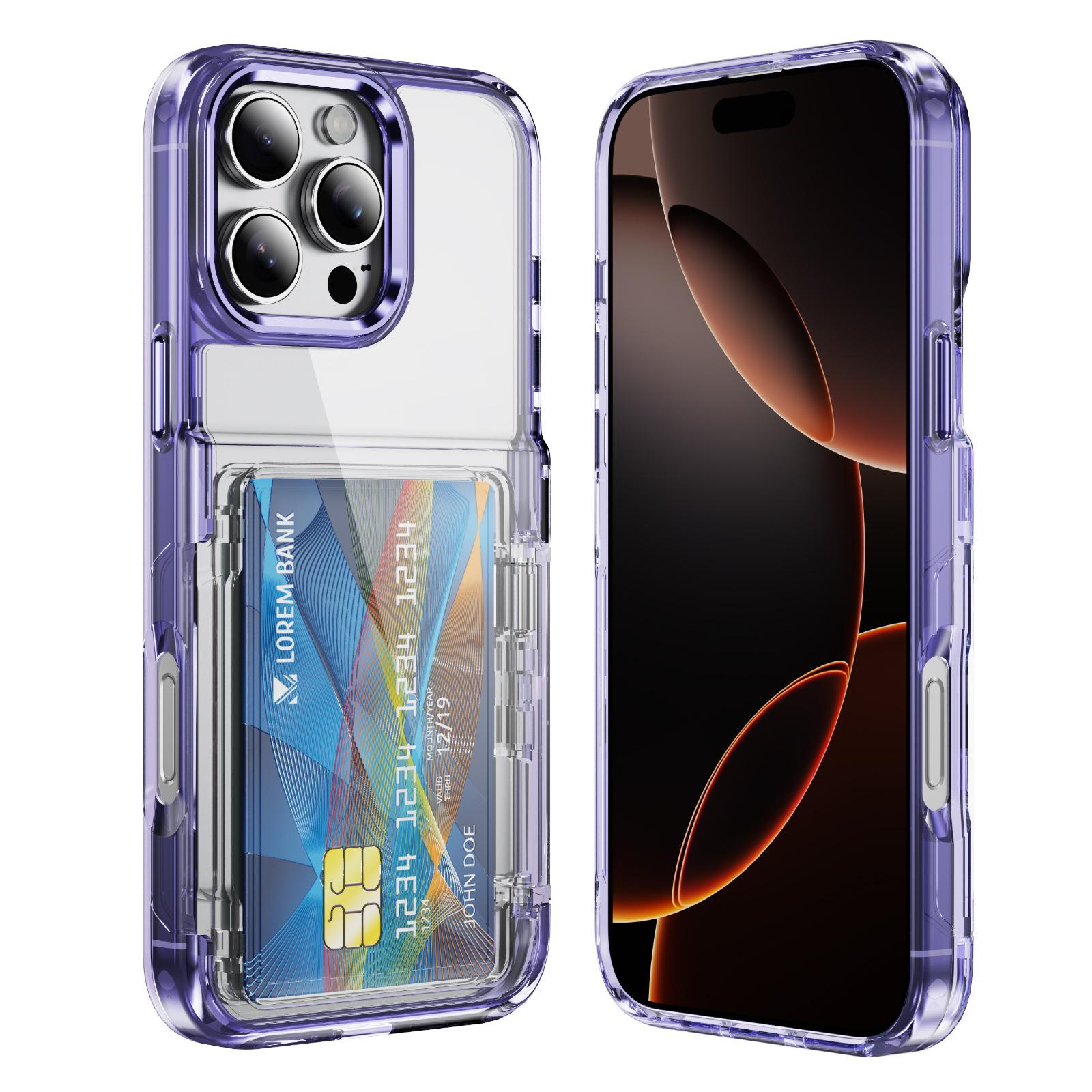 

New Product for Apple for IPhone17 Air High Transparency PC Card Cover Card Case Anti Drop Protective Cover Ins Wind For iPhone11