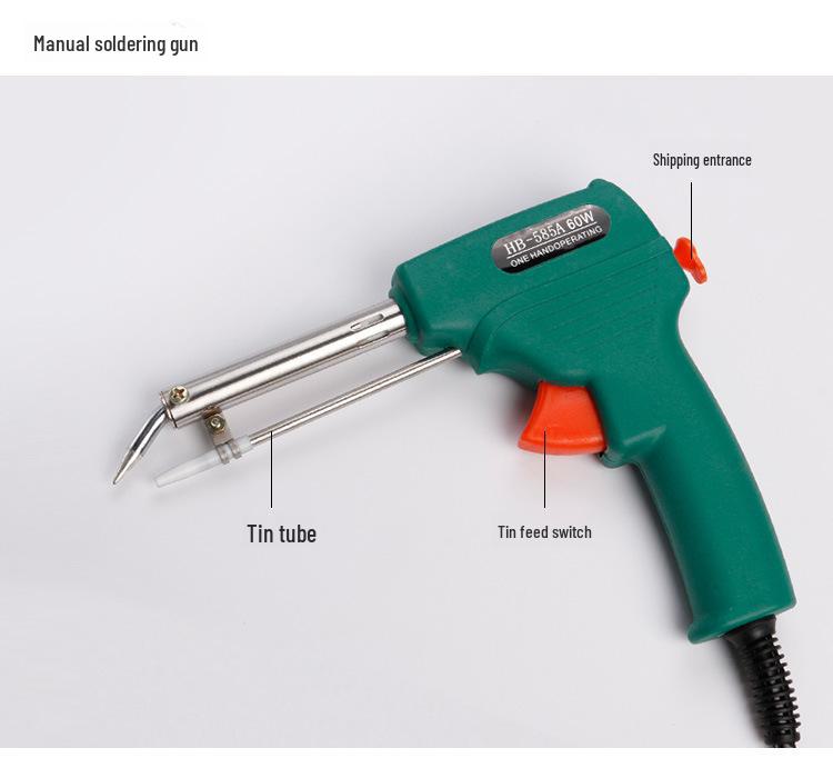 Bangyuan 60 W Lötpistole mit manueller Zinnzufuhr – Elektrischer Verzinnungslötkolben