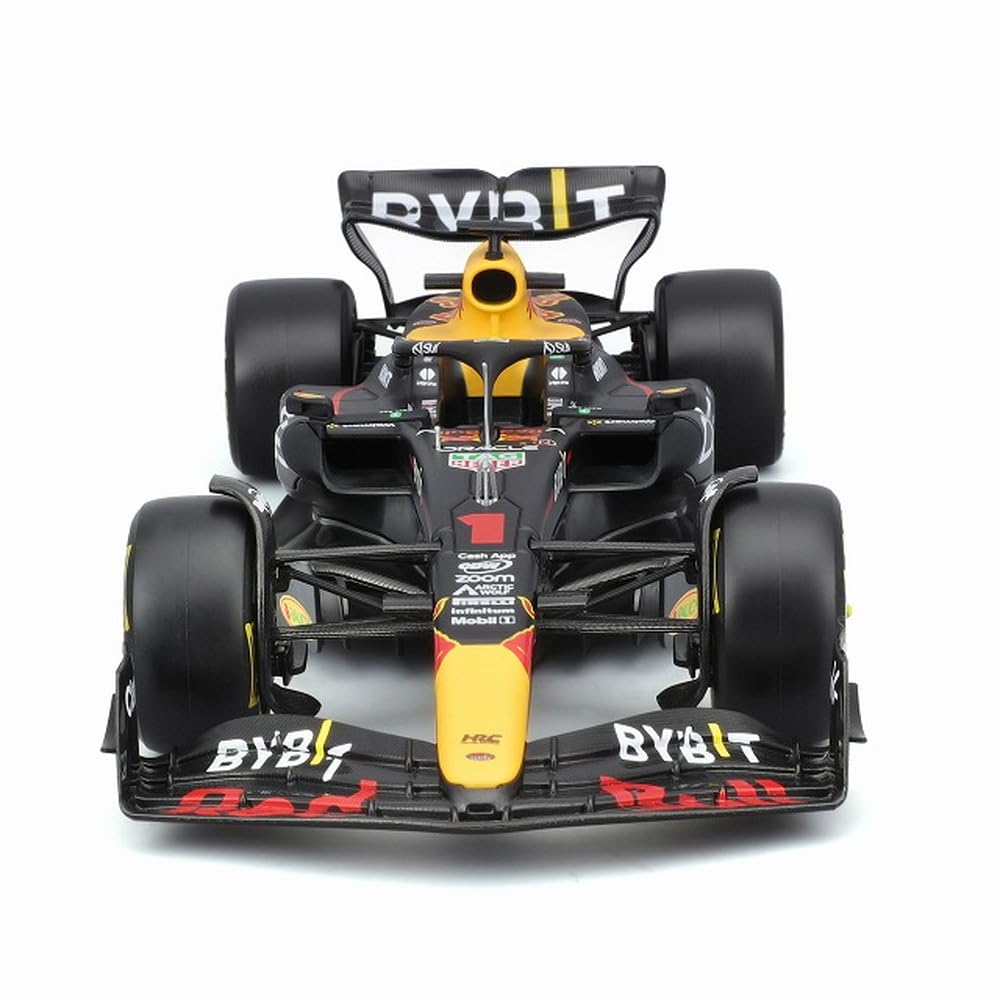 Bburago 1/24 Scale Oracle Red Bull Racing RB19 (2023) No. 1 M. Verstappen Figure (Window Box) - Finished Model (BUR28036V)