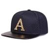 Unisex Metal with Drill A Decoration Adjustable Personality Baseball Hat Mesh Snapback Caps Spring Summer Outdoor Sport Travel for Women Men