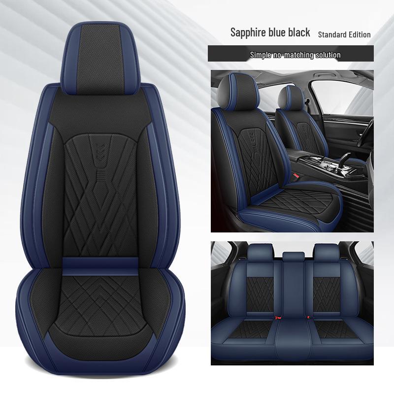 Universal Leather Car Seat Cushion: Durable, Full Wrap, All-Season Cover for Small Cars, SUVs, and Sedans