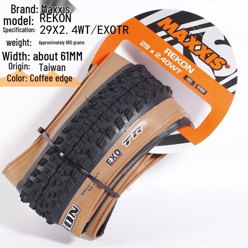 Maxxis REKON RACE Tubeless Faltbarer Mountainbike-Reifen, Gelbe Seitenwand, 27,5/29 x 2,25/2,35