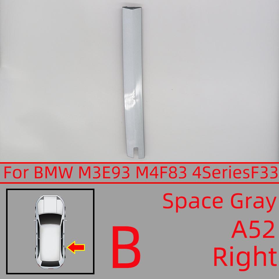 For BMW E93/M3 07-13 F83/M4 14-19 4Series F33 Convertible Roof Trim Cover Trim Strip Accessory Painted Auto Parts