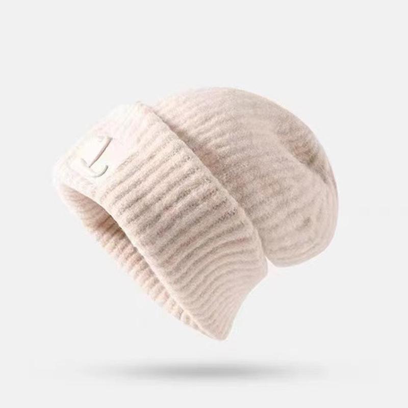 Autumn Winter Warm Hat For Women Girls Soft Loose Thickened Ear Protection Windproof Bonnet Fashion Versatile Hats Gifts