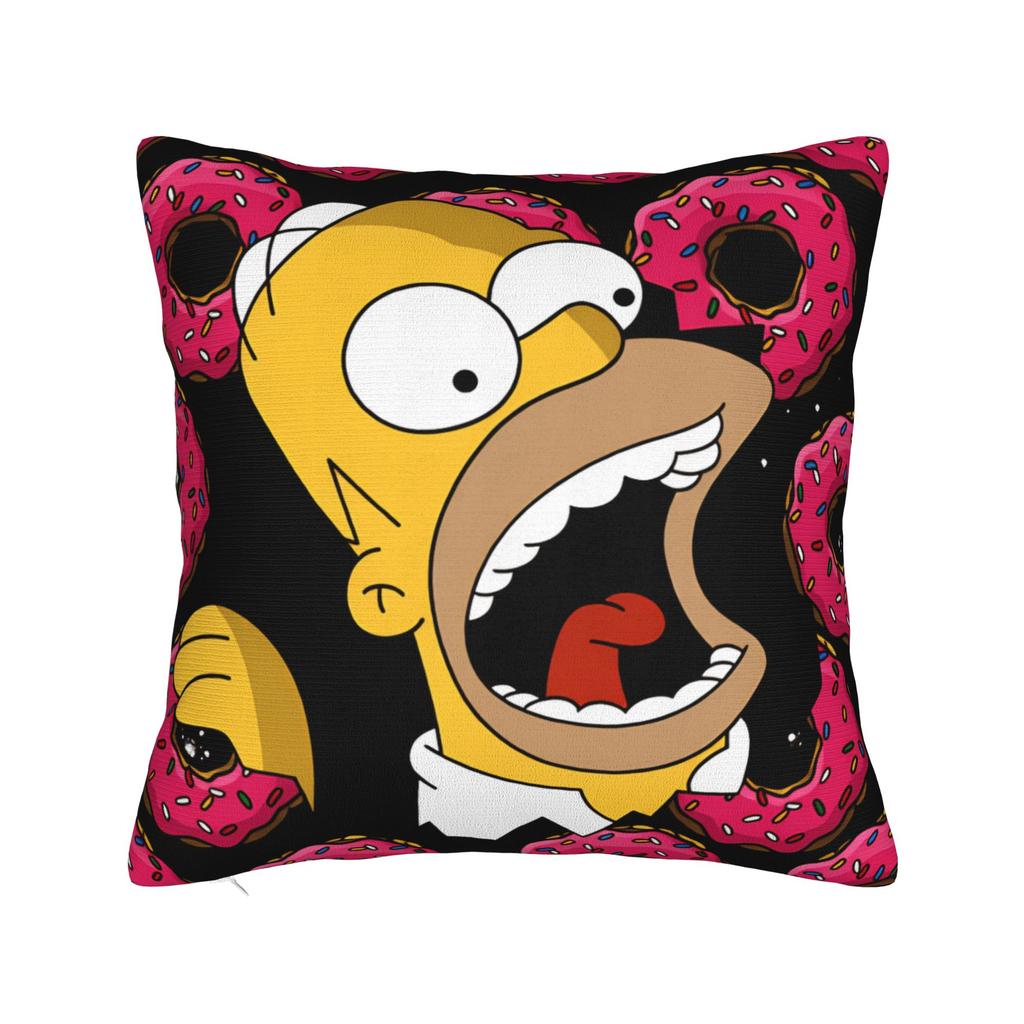 Funny SSimpsons Pop Art Quotes Pillow Case Comfy Pillow Cover For Sofa Home Decor Retro Trendy Pillowcases