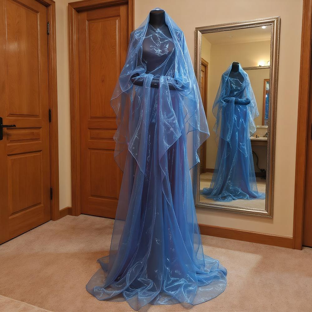 100X150cm Two-color Gradient Fabric Colorful Thin Organza Mesh Fabric Lightweight Gauze Fabric Sheer Decorative Edge