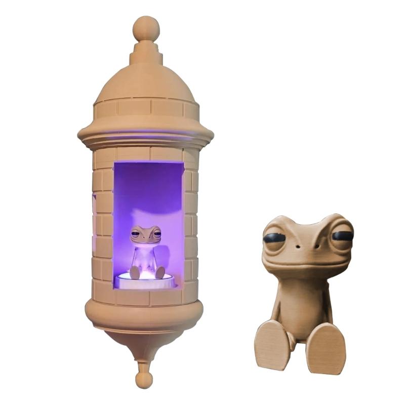 Puerto Rico Themed Coqui Frogs Wall Light Handmade Plastic Sentries Box Design Ambients Glows Perfect For Home Decors Gift