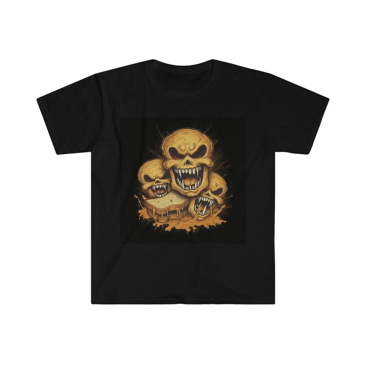 Evil Bread #003 Horror T-Shirt (2023) Gildan Brand Unisex Softstyle T-Shirt 3XL