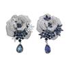 Elegant Rose Flower Brooch For Women Sparkling Silver Alloy Pin Perfect For Weddings Parties And Formal Event