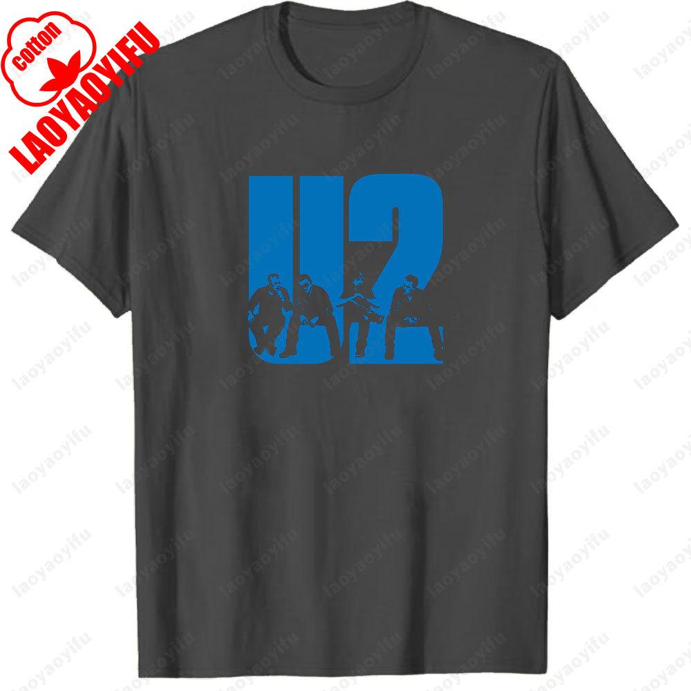 Vintage U2 Rockband Live The Joshua Tree Welttournee 1987 T-Shirt Fan Geschenk Lässiger Stil Ropa Hombre Klassiker Grafik T-Shirts