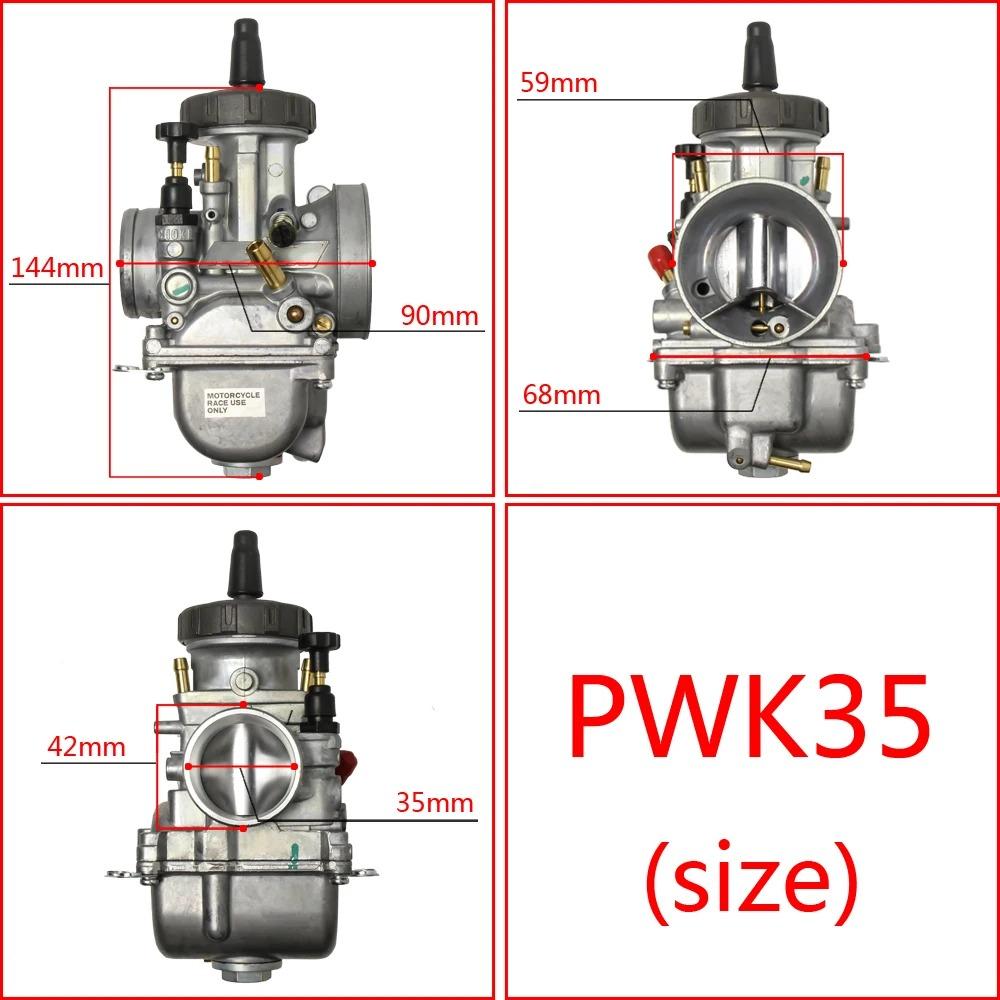 For KEIHIN PWK Carburetor 33 34 35 36 38 40 42mm Racing Parts Scooters Dirt Bike ATV Power Jet 250cc Motorcycle Large caliber